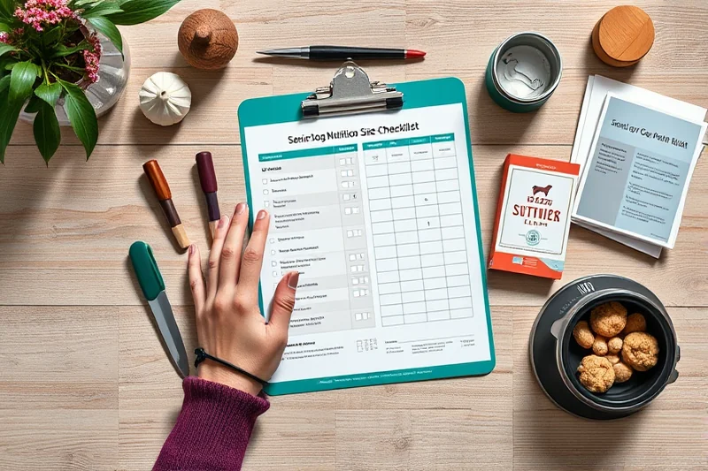 senior dog nutrition size checklist — Senior Dog Nutrition Size Checklist (the finished result)